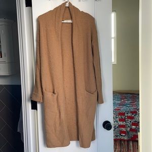 Anthropologie tan sweater with pockets